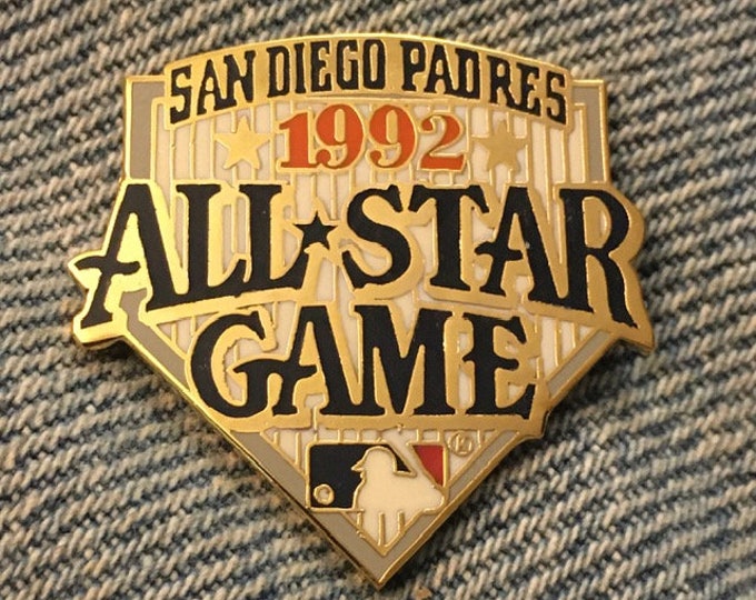 San Diego Padres All Star Game Pin ~ 1992 in red  ~SD ~ MLB ~ Baseball ~ by Peter David