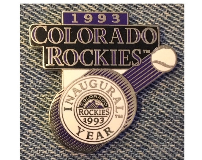 1993 Colorado Rockies  Pin ~ Inaugural Year ~ MLB ~ Baseball ~ by Peter David Inc