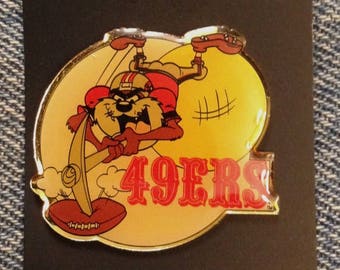 1992 San Francisco 49ers and Tasmanian Devil Pin ~ TAZ ~ NFL