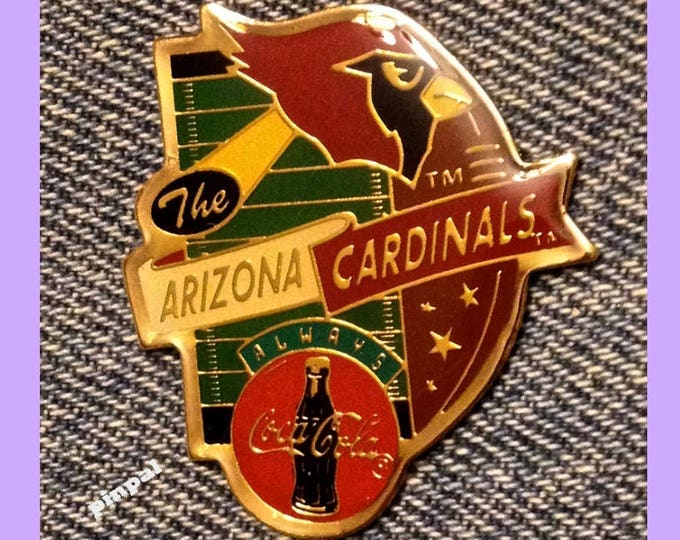 1994 Arizona Cardinals Pin ~ NFL ~ Football ~ Coca Cola ~ Always Coke