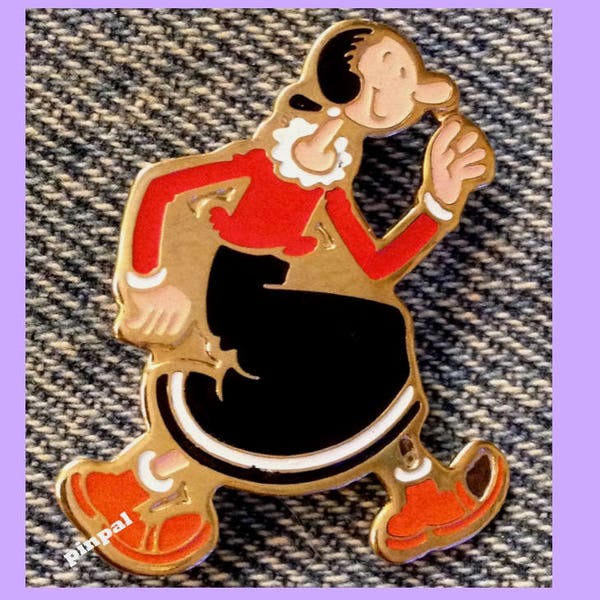 Olive Oyl Brooch Pin ~ Popeye's Girlfriend  ~ 80's vintage by King Features