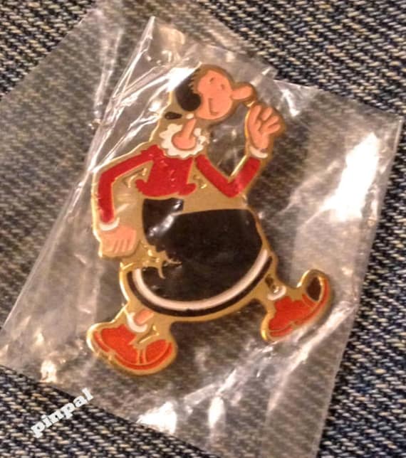 Olive Oyl Brooch Pin ~ Popeye's Girlfriend ~ 80's Vintage by King