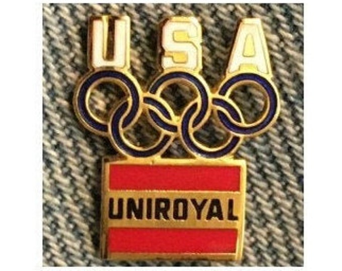 Uniroyal Olympic Pin was USA Team Sponsor in 1984 at Los Angeles ~ undated