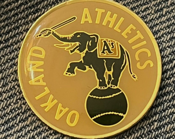 Oakland Athletics Lapel Pin ~ MLB ~ A's Elephant Logo ~ Mascot Harry Elephante ~ Vintage