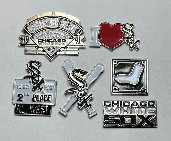 Chicago White Sox Lapel Pin ~ Lot of 6 ~ MLB ~ 90's Vintage