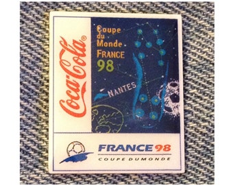 1998 World Cup Soccer Pin ~ Stadium City ~ Nantes ~ Sponsor~Coca Cola~Coke