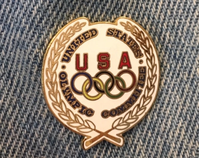 Olympic Pin ~ United States Olympic Committee ~ USA 5 Rings ~ Undated ~ by HoHo NYC