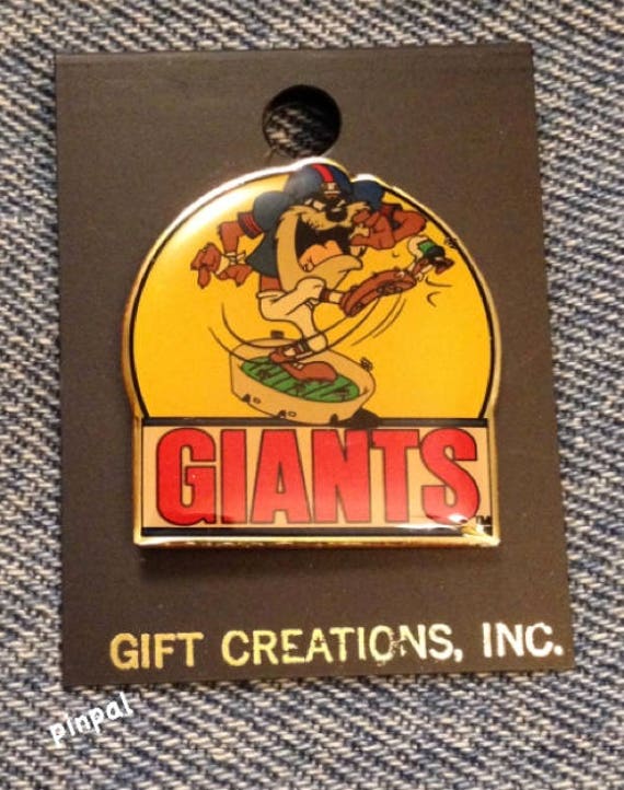 1992 New York Giants and Tasmanian Devil Pin ~ TAZ ~ NFL