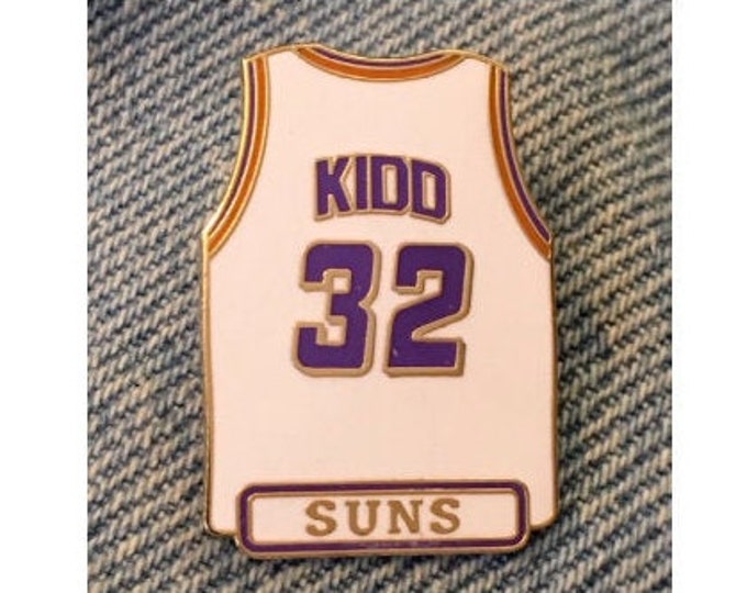 Jason Kidd ~ #32 Jersey Pin ~ NBA ~ Phoenix Suns ~ Basketball ~ 1998 vintage