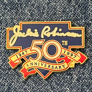 Jackie Robinson Baseball Pin ~ MLB ~ 50th Anniversary ~ 1947 - 1997
