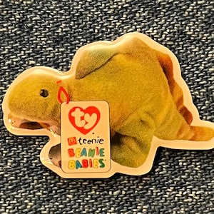 McDonald&#39;s Ty Teenie Beanie Babies Crew Pin ~  STEG the Baby Stegosaurus ~ 2000 Vintage