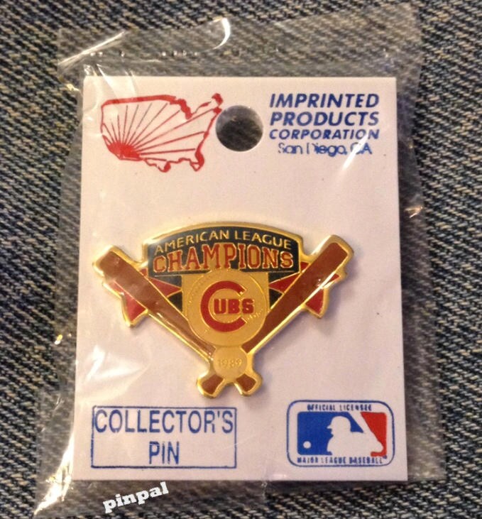 1989 Chicago Cubs Lapel Pin American League Champions Etsy