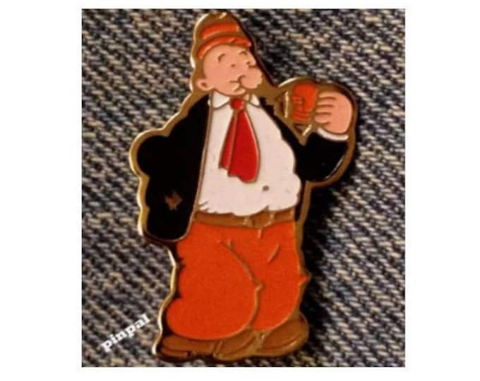 J Wellington Wimpy Brooch Pin  ~ Eating a Hamburger  ~ 80's vintage by King Features