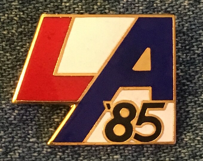 LA '85 Pin ~ Post Issue ~ 1984 Olympics ~ Los Angeles Summer Games