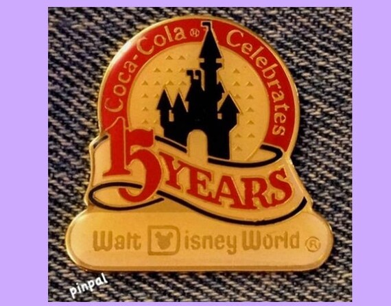 Disney Pin ~ Adventureland ~15th Anniversary~WDW~1986~Coca Cola~Coke