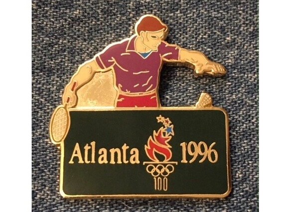 Centennial Olympic Park Pin Badge ~1996~Atlanta~Brick by Imprinted Products
