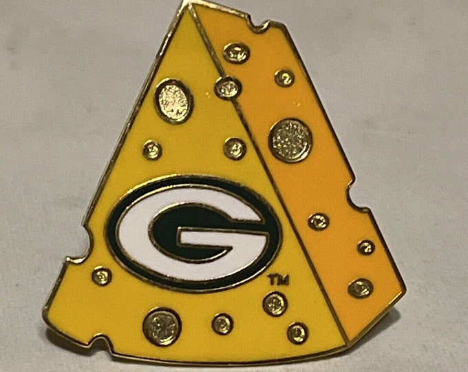 1996 Green Bay Packers Pin ~ NFL ~ Football ~ Lapel ~ Hat ~ Cap ~ Vest ~ Swiss Cheese  Head Slice