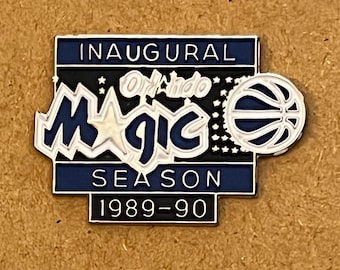 Orlando Magic Vintage Pin ~ Inaugural Season ~ 1989 - 1990 ~ NBA ~ by CP&D ~ Official Licensed Product ~ Black Background