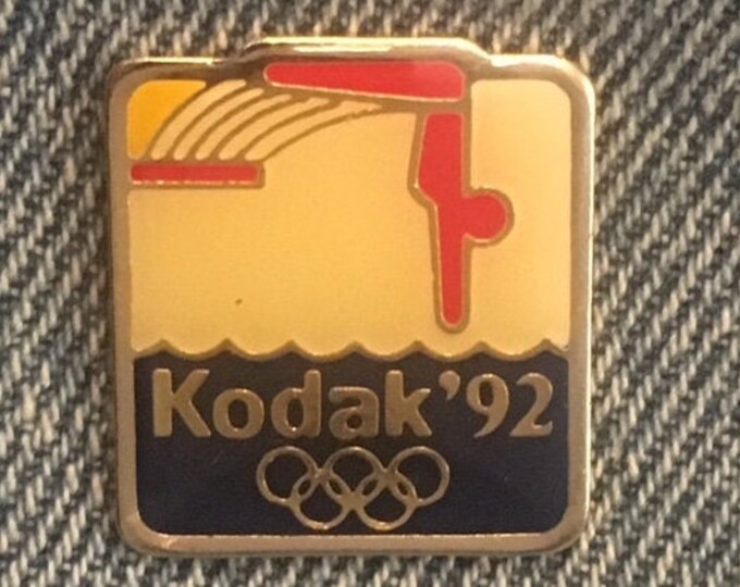 Diving Olympic Pin ~ 1992 Barcelona ~ Sponsor Kodak