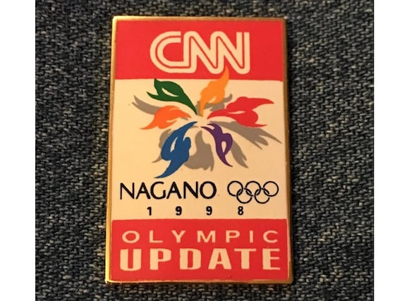 1998長野オリンピック ピンバッジ/media BBC CNN Olympic Media Pin ~ 1998 Nagano Winter Games ~ Update - Etsy