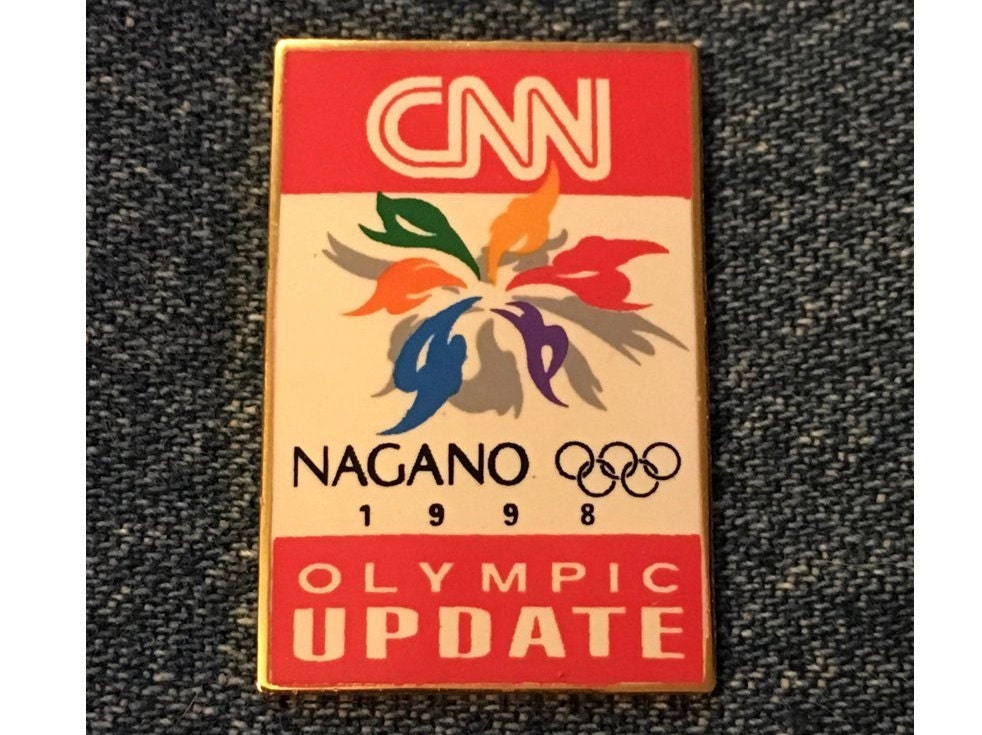 1998 長野オリンピック メディア ロイター/REUTER ピンバッジ CNN