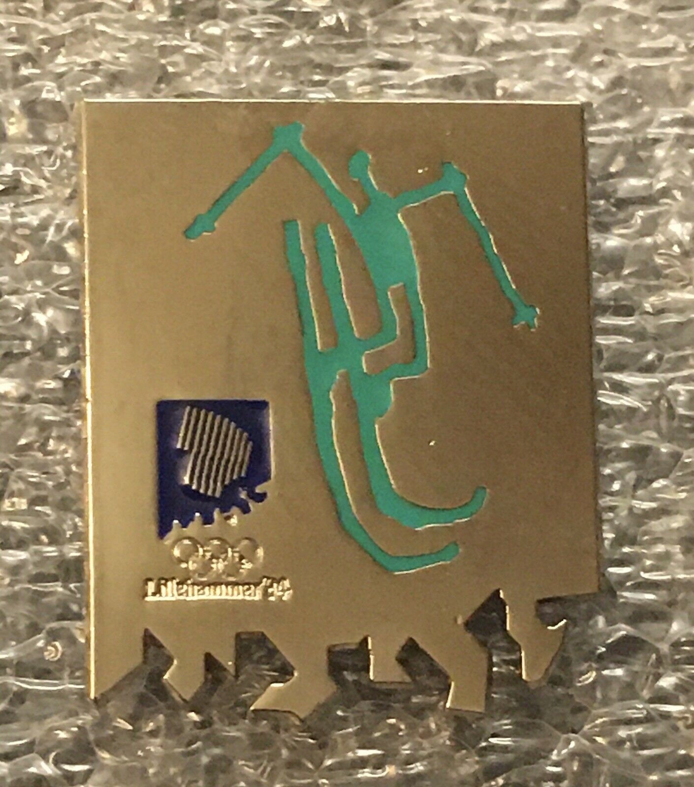 Pin's Lillehammer 94 - Jeux Olympiques D'hiver Norvège - Émail Grand Feu - Rare