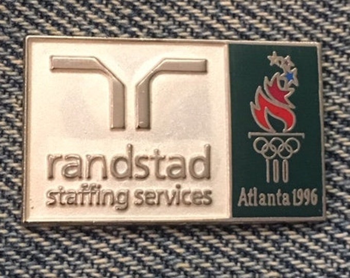 1996 Olympic Pin ~ Sponsor randstad staffing services