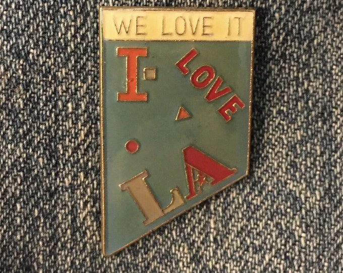 1984 Olympic Pin ~ We Love It ~ I Love LA ~ Summer Games ~ Los Angeles