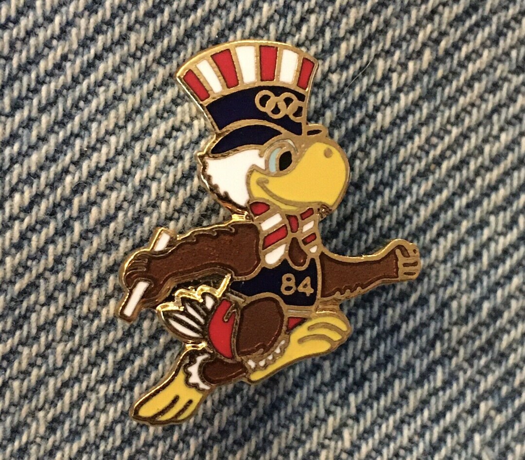 Épinglette olympique haies ~ Athlétisme ~ 1984 ~ Los Angeles