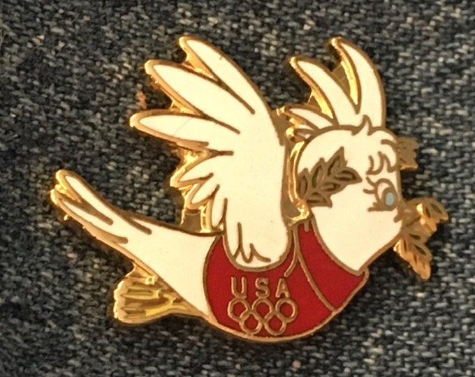 1988 Seoul Olympic Pin ~ Scooter the Dove ~ Image 4 of 4 from Hanna-Barbera Olympikids Cartoon Collection