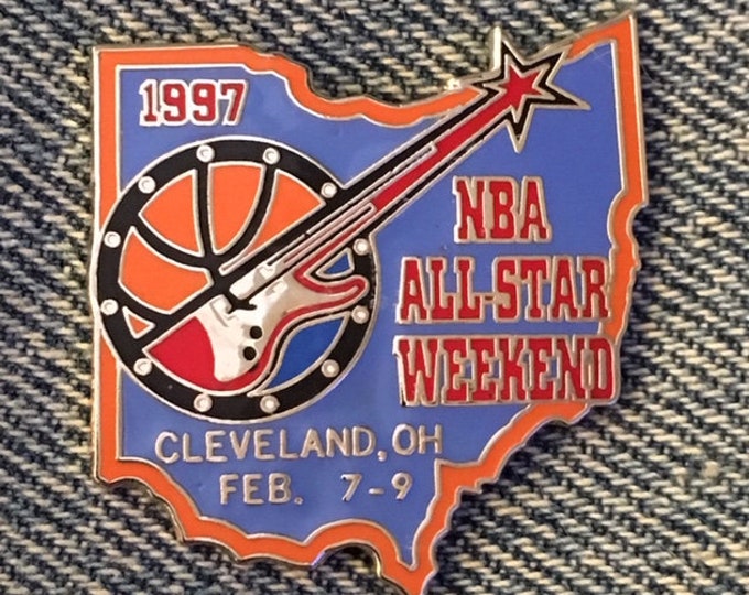 1997 NBA All Star Weekend Pin ~ Cleveland, OH