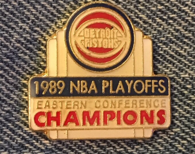 Detroit Pistons Pin ~ NBA ~ Basketball ~ 1989 Eastern Conference Champions ~ by Peter David Inc.