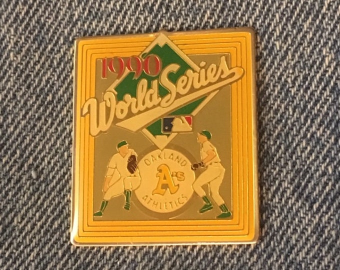 1990 Oakland Athletics Lapel Pin ~ MLB ~ World Series ~ USA ~ Baseball ~ Reds