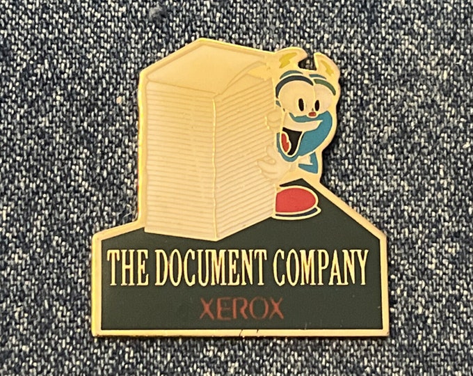 The Document Company ~ 1996 Olympic Pin ~ Sponsor ~ XEROX ~ Mascot Izzy