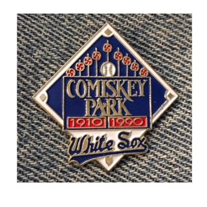 Chicago White Sox Lapel Pin ~ Comiskey Park ~ 1910-1990 ~ MLB ~ Vintage