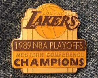Los Angeles Lakers Pin ~ 1989 NBA Playoffs ~ Western Conference Champions ~ by Peter David