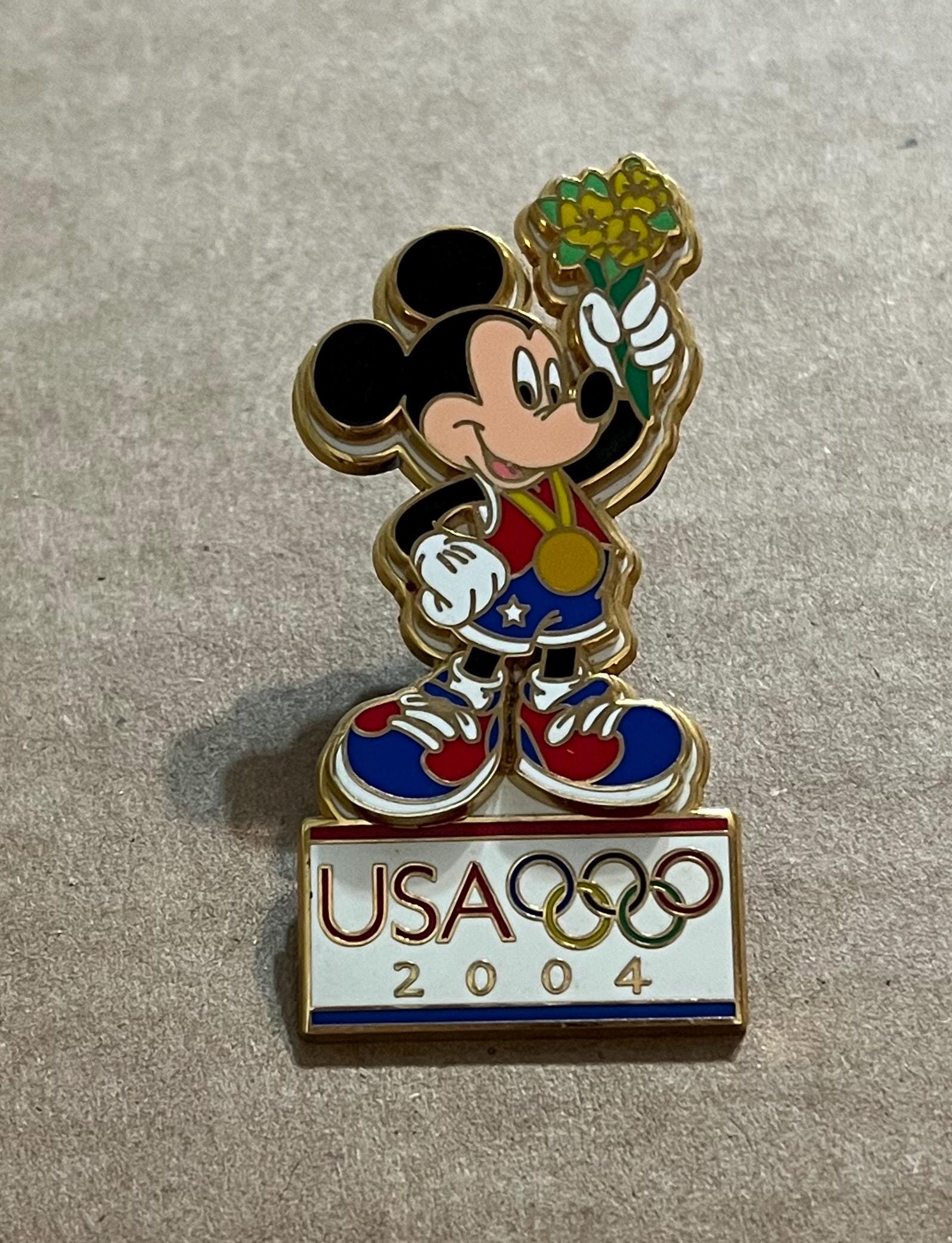 Vintage Disney Olympic Pin~ Mickey Mouse ~ DLR ~ 2004 ~ the