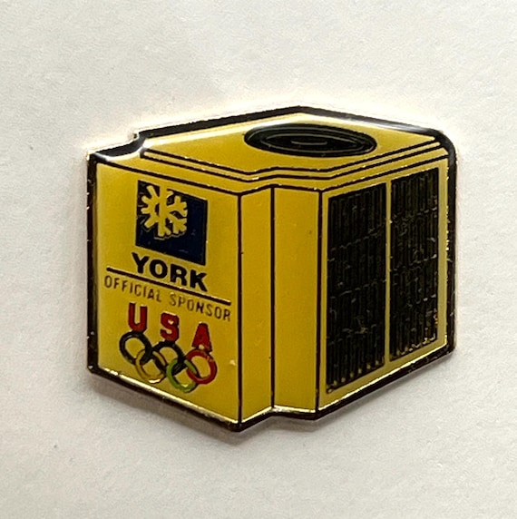 1992 York Olympic Sponsor Pin ~ Air Conditioner