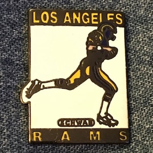 1989 Los Angeles Rams Lapel Pin ~ NFL Sponsor ~ Charles Schwab ~ Football ~ Vintage by Peter David Inc.