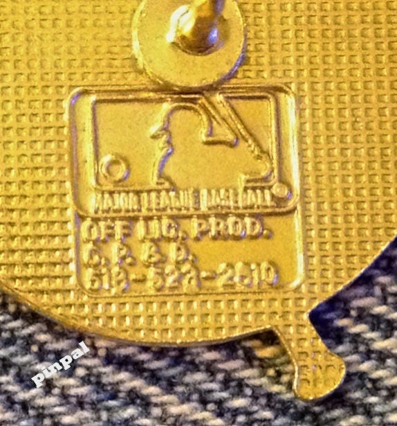 New York Yankees Lapel Pin Top Hat Bat MLBBaseball by C. P. & D.