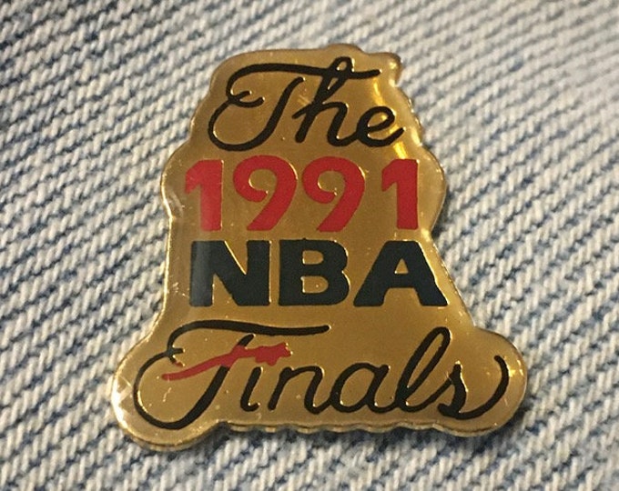 1991 NBA Finals Lapel Pin ~ Basketball ~ by Peter David Inc.