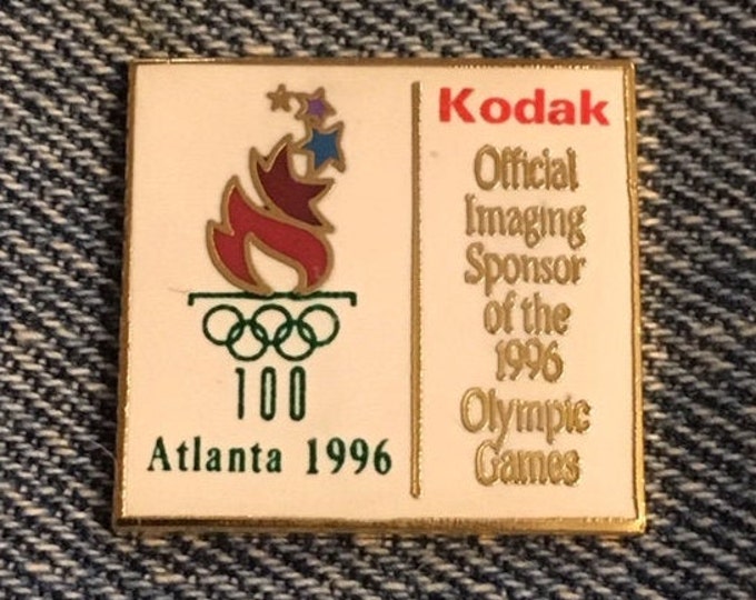 1996 Olympic Lapel Pin ~ Kodak ~ Official Sponsor Atlanta Summer Games ~ Image 5 of 9