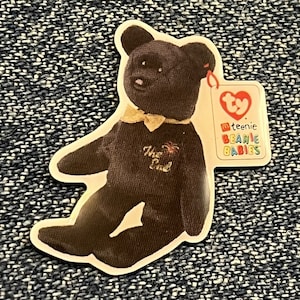McDonald&#39;s Ty Teenie Beanie Babies Crew Pin ~  The END Bear ~ 2000 Vintage