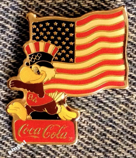 Pin’s Coca-Cola JO Los Angeles 1984 – Eagle Sam – Michael Jordan Basketball