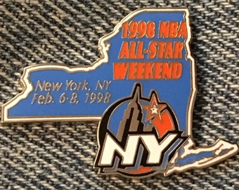 1998 NBA All Star Weekend Pin ~ Madison Square Garden home of the New York Knicks