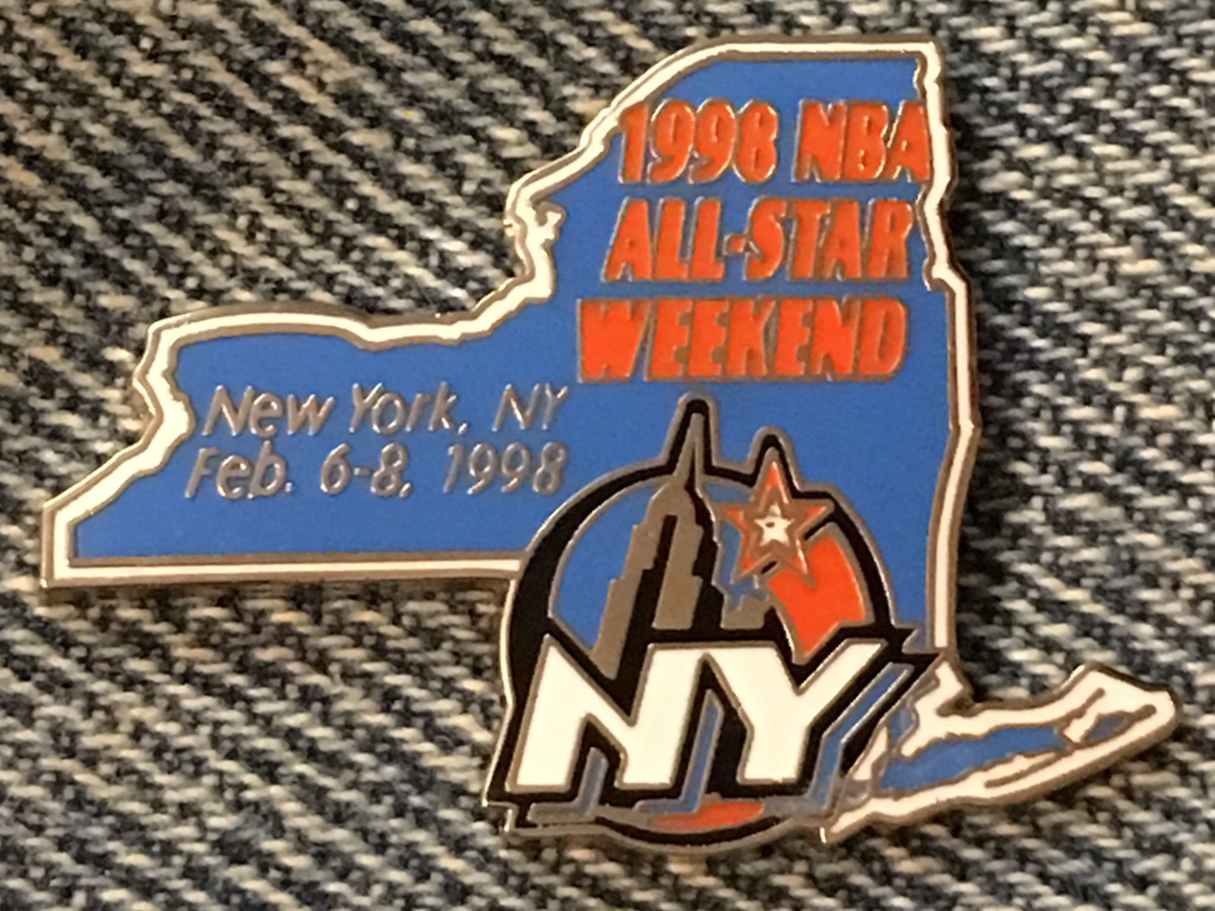 1998 NBA All Star Weekend Pin ~ Madison Square Garden Home of the