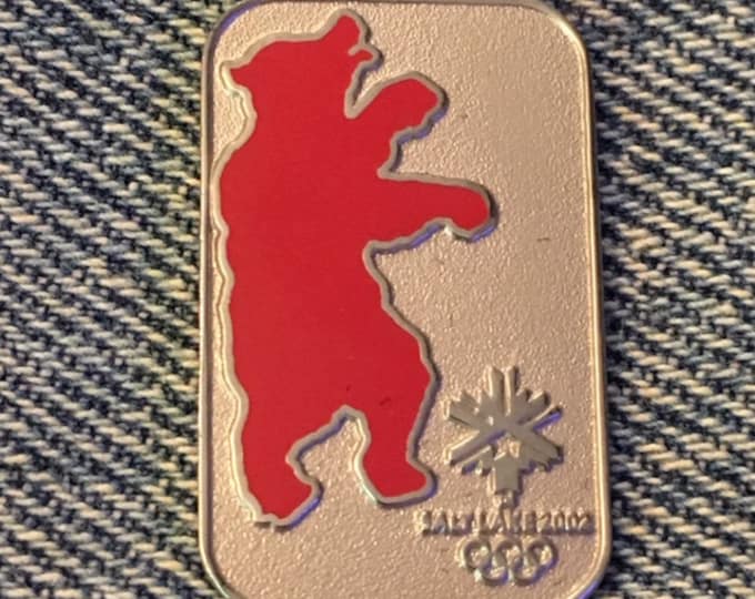 2002 Olympic Mascot Pin ~ Coal ~ American black bear ~ SLC ~ Salt Lake City