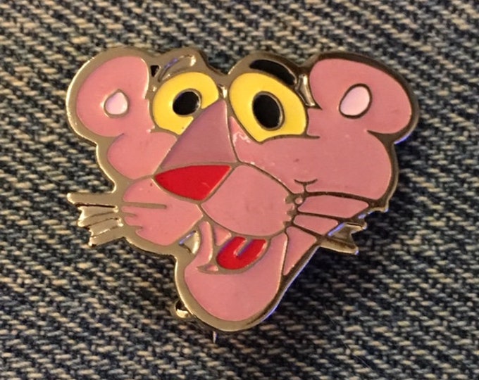 Pink Panther Collector Brooch Pin ~ UAC~United Artists Cartoon ~ 1980 Vintage