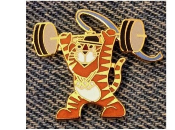 Rowing Olympic Pin ~1988 Seoul ~ Mascot ~ Hodori the Tiger~ by HoHo NYC