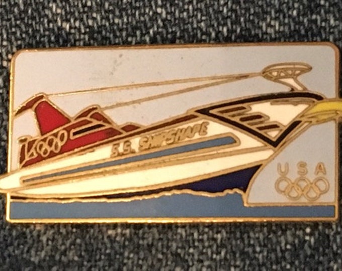 1988 Seoul Olympic Pin ~ USS Shipshape ~ Hanna-Barbera Olympikids Cartoon Collection